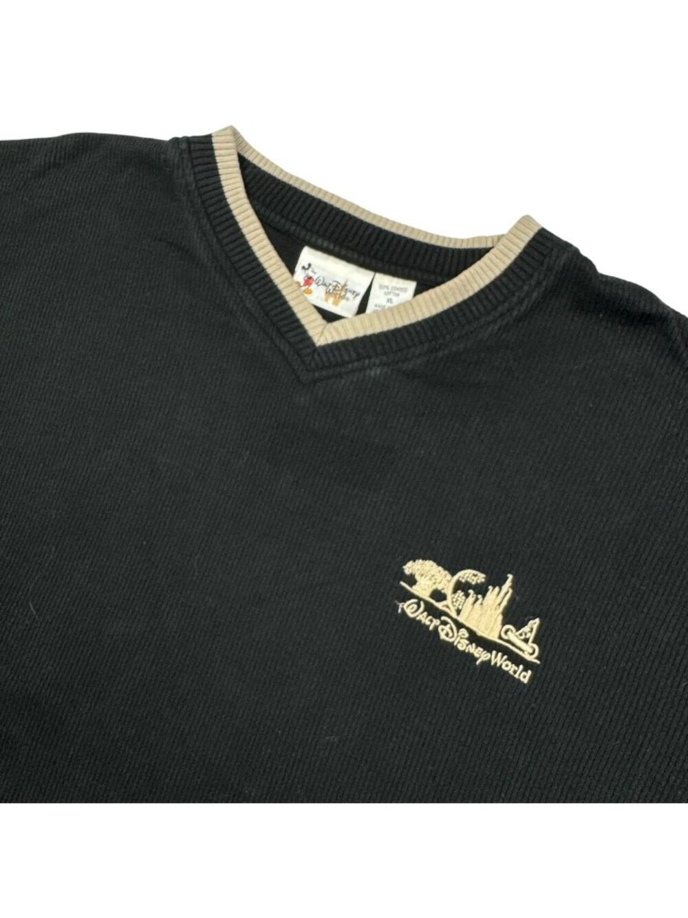VTG Walt Disney World Men’s Pullover Sweater Black • XL